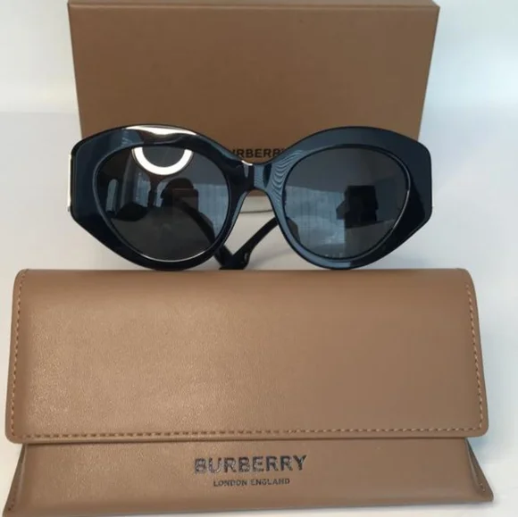 BURBERRY 0BE4361 30018751 SOPHIA FULL RIM BLACK OVAL SUNGLASSES